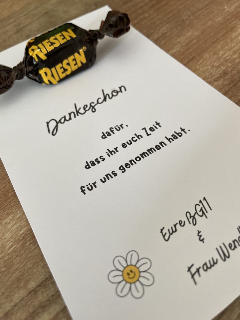 Foto zum Beitrag „„Erzählt mal vom LK !“- BG12 besucht BG11“